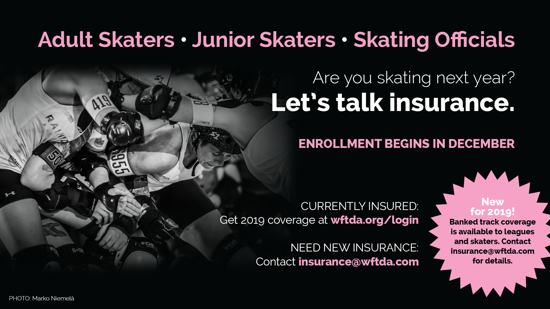 2019 WFTDA Insurance Enrollment and Renewal Open Now